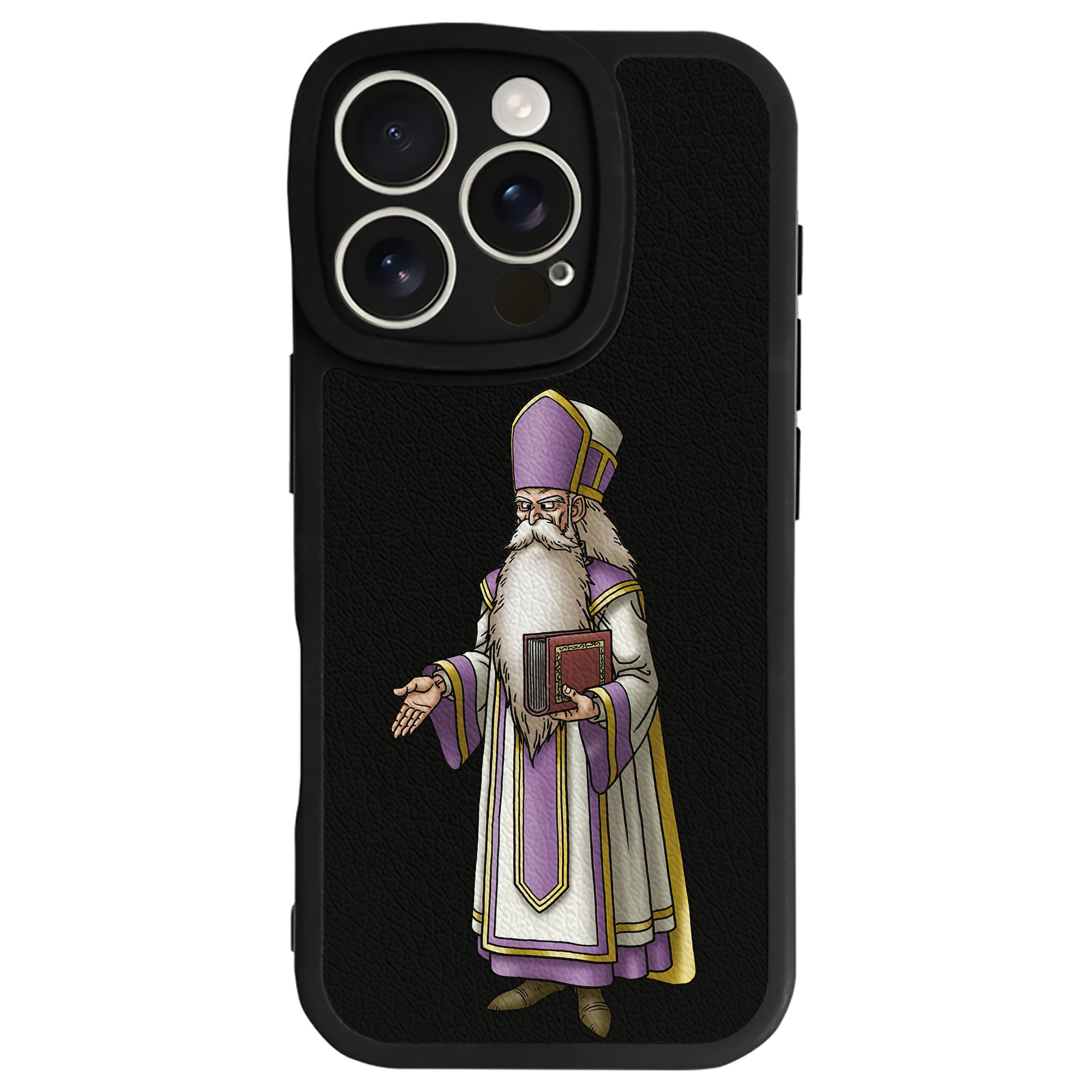 （画像用） ドラゴンクエスト Doragon Kuesuto Dragon Quest 【iPhone 16シリーズ対応】シリコンスマホケース（レザー調） 材質：シリコン